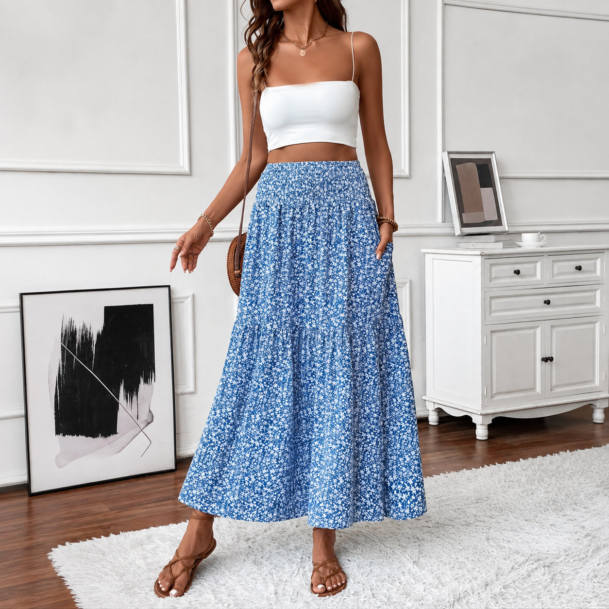 Casual Long A Line Fashion Skirt For Women