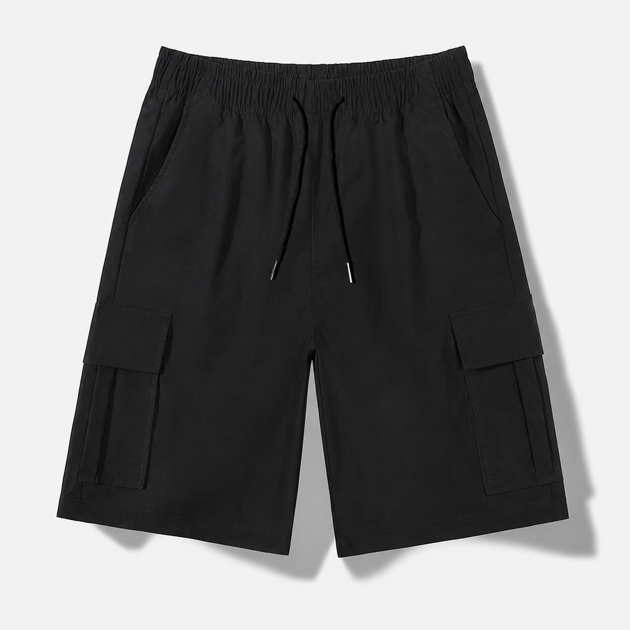 Multi Pocket Drawstring Cargo Shorts For Men