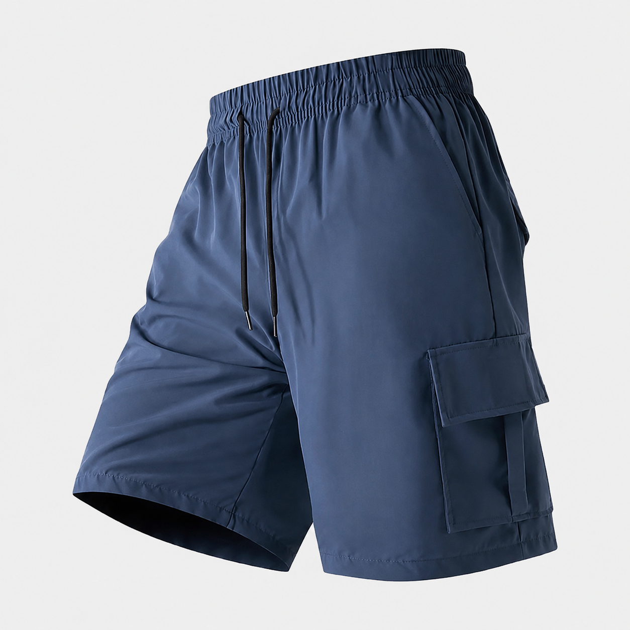 Multi Pocket Drawstring Cargo Shorts For Men