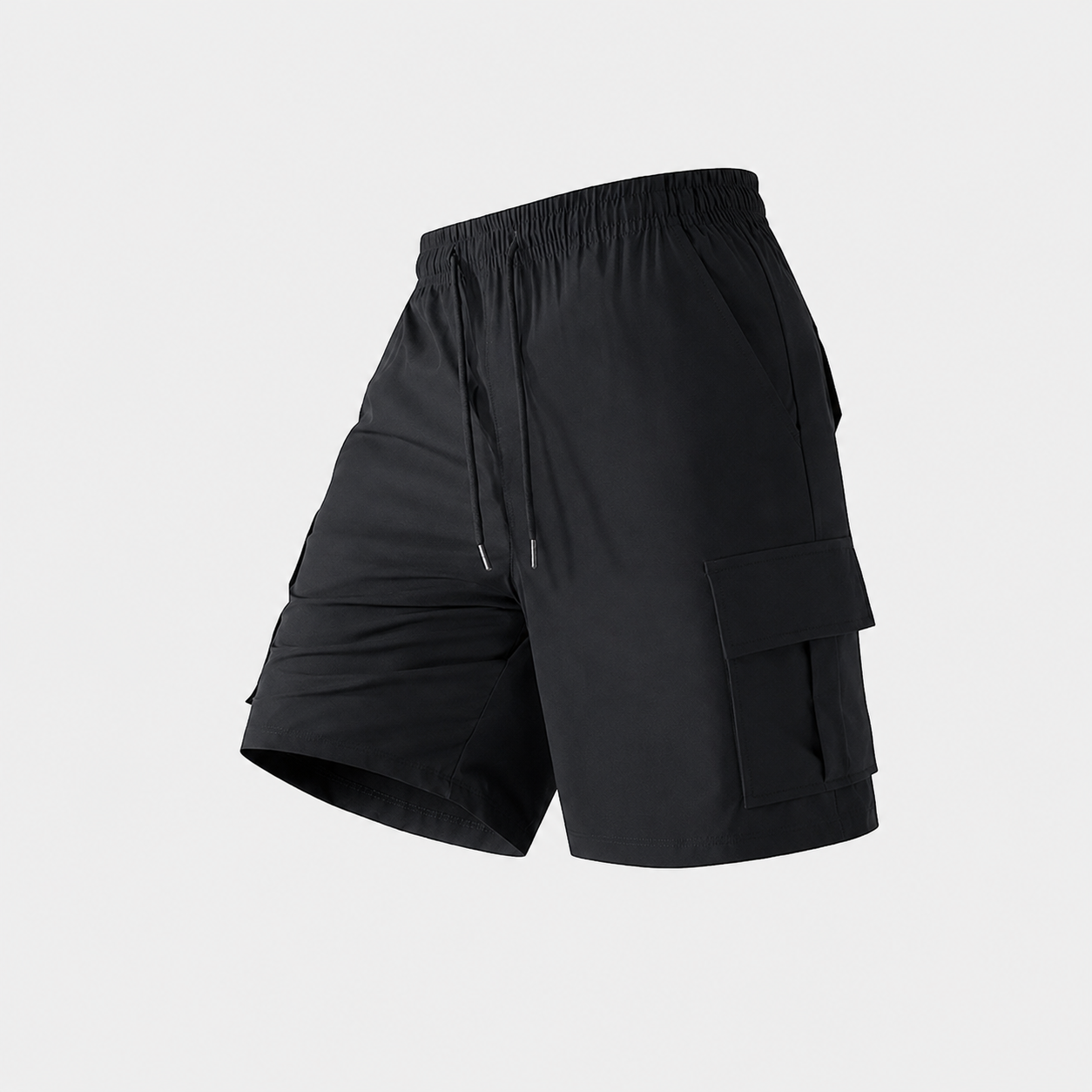 Multi Pocket Drawstring Cargo Shorts For Men