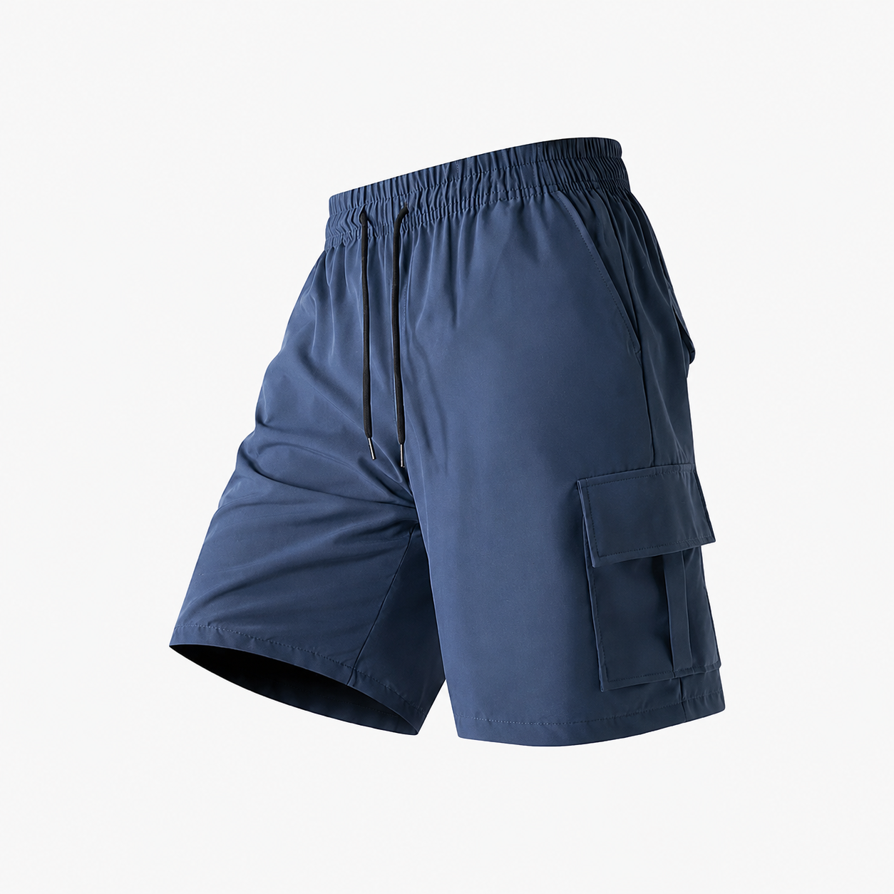 Multi Pocket Drawstring Cargo Shorts For Men