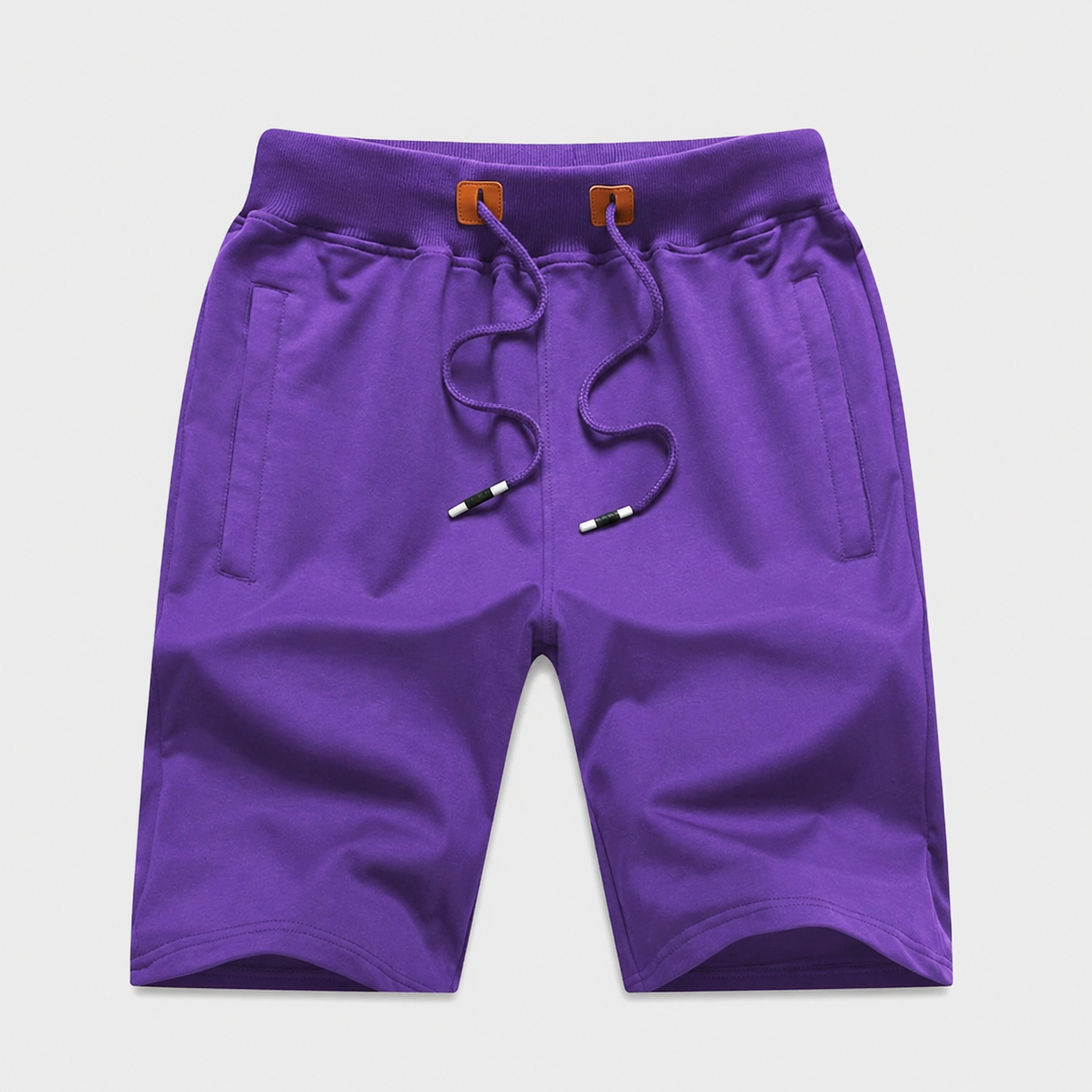 Drawstring Sport Shorts With Zipper Pockets For Men