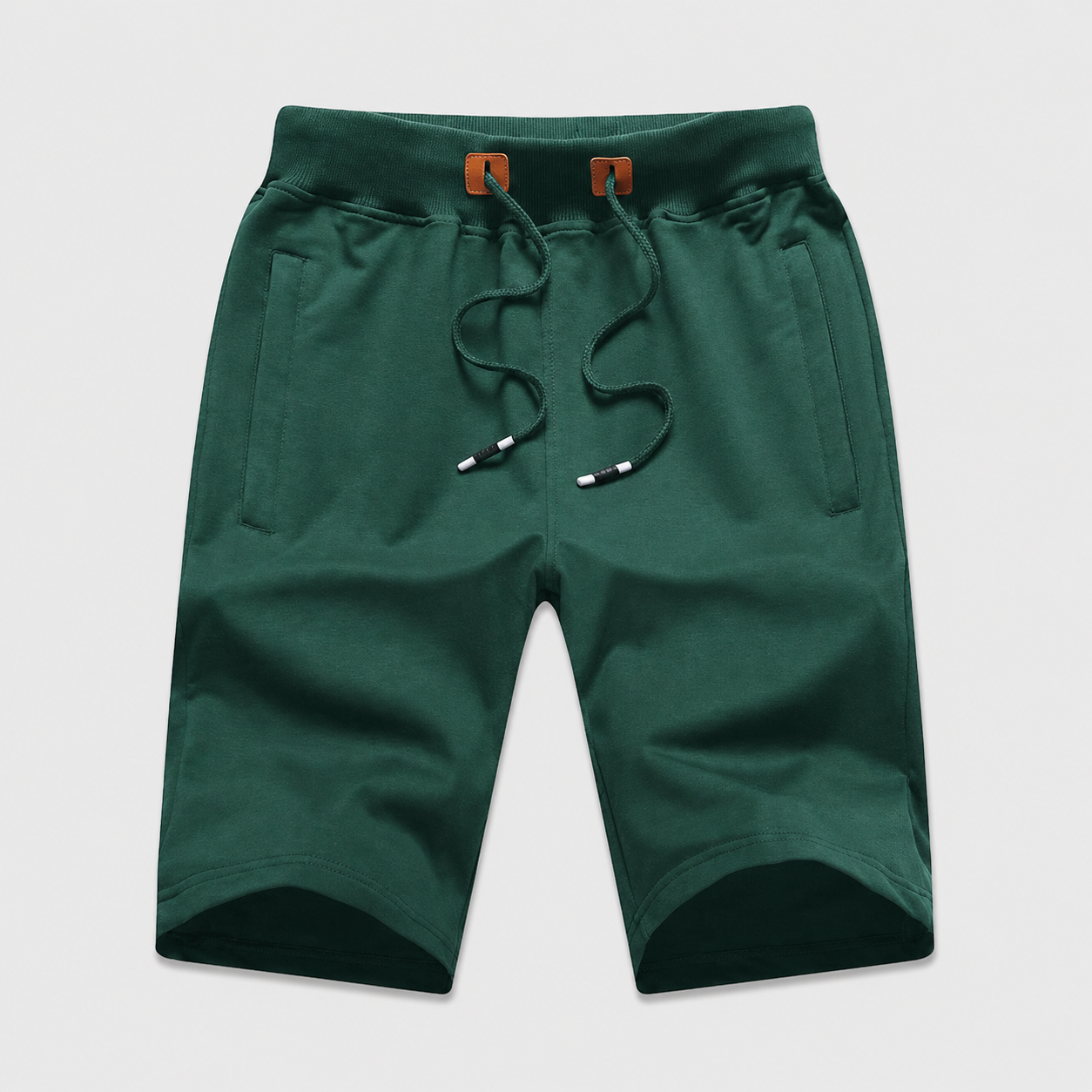Drawstring Sport Shorts With Zipper Pockets For Men