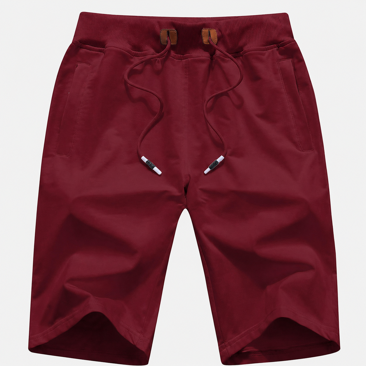 Drawstring Sport Shorts With Zipper Pockets For Men