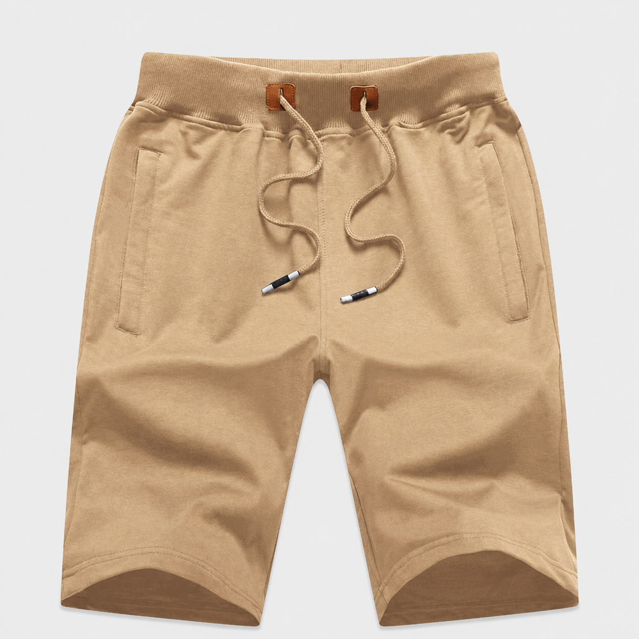Drawstring Sport Shorts With Zipper Pockets For Men