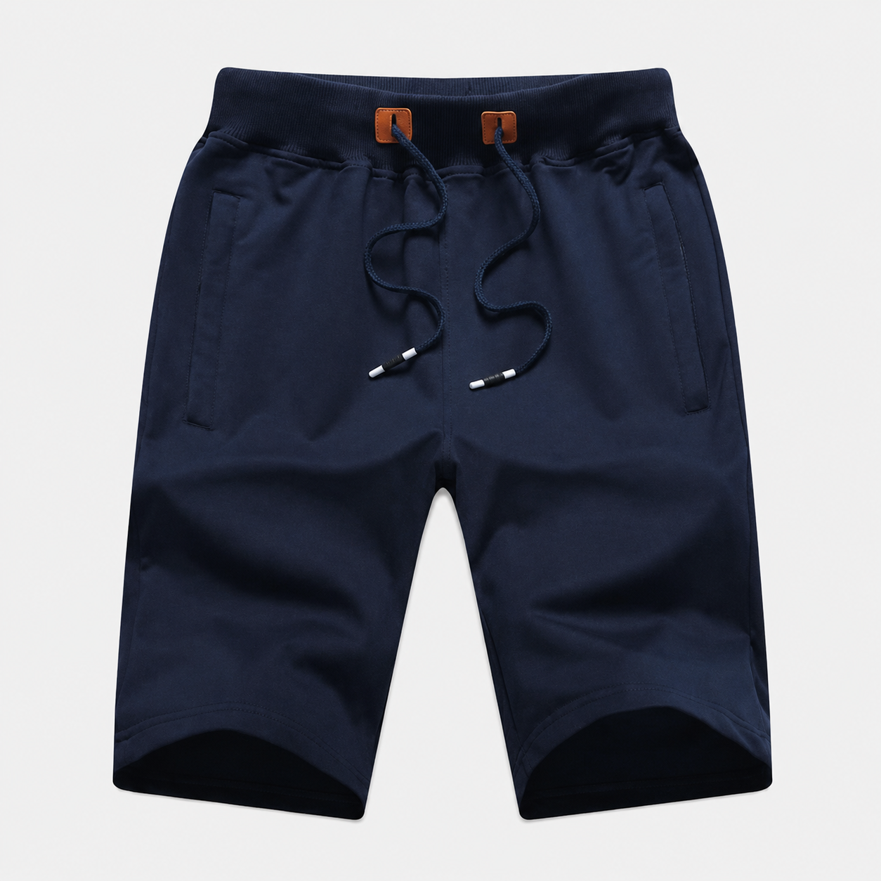 Drawstring Sport Shorts With Zipper Pockets For Men