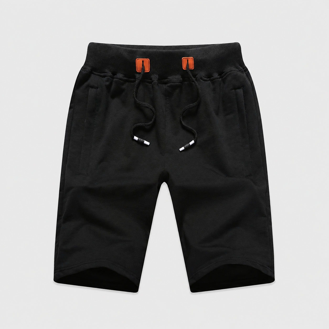 Drawstring Sport Shorts With Zipper Pockets For Men