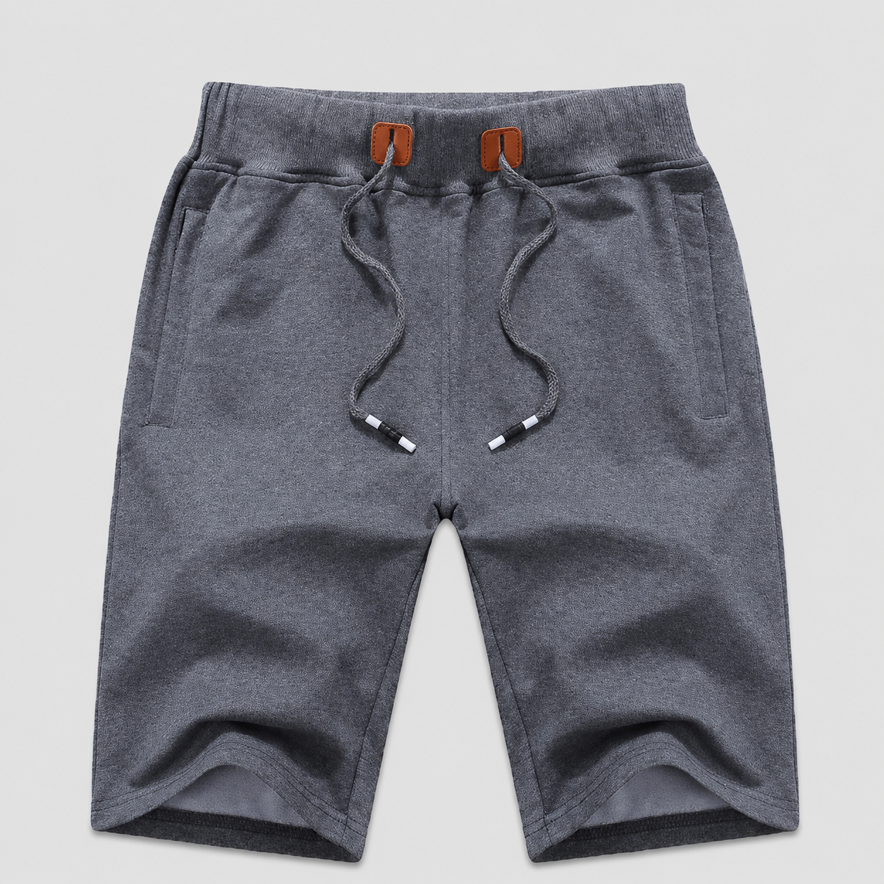 Drawstring Sport Shorts With Zipper Pockets For Men