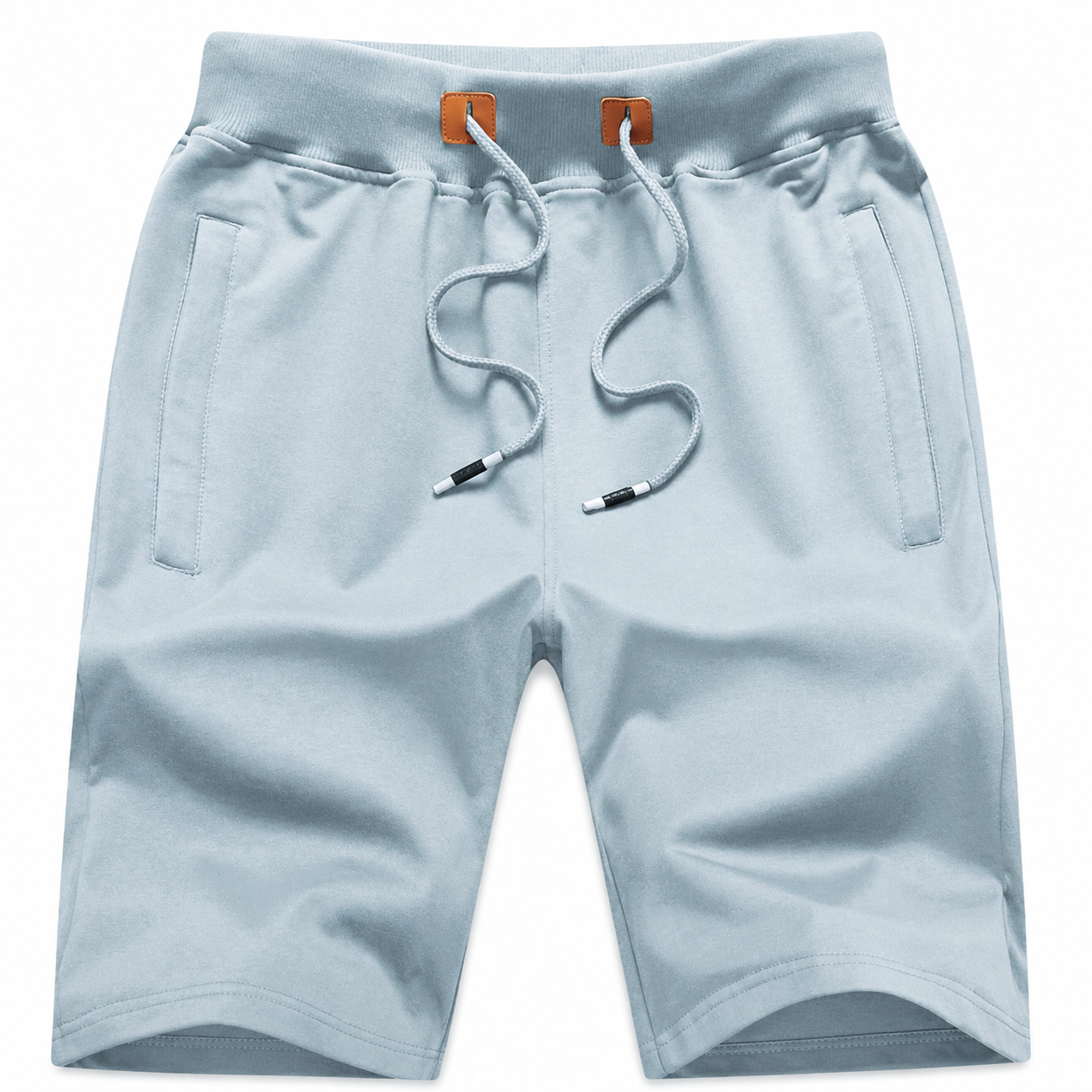 Drawstring Sport Shorts With Zipper Pockets For Men