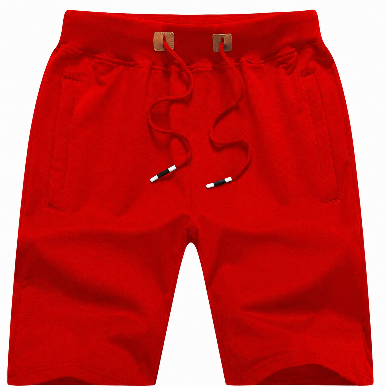 Drawstring Sport Shorts With Zipper Pockets For Men