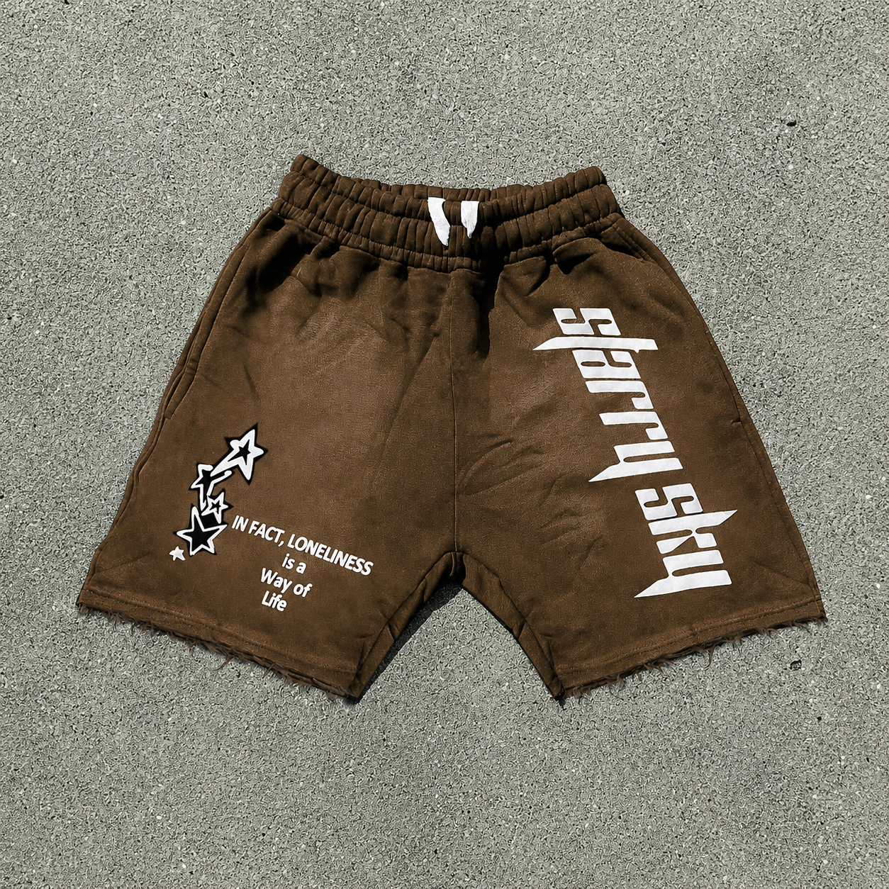 Casual Drawstring Letter Print Shorts For Summer Daily Wear For Men