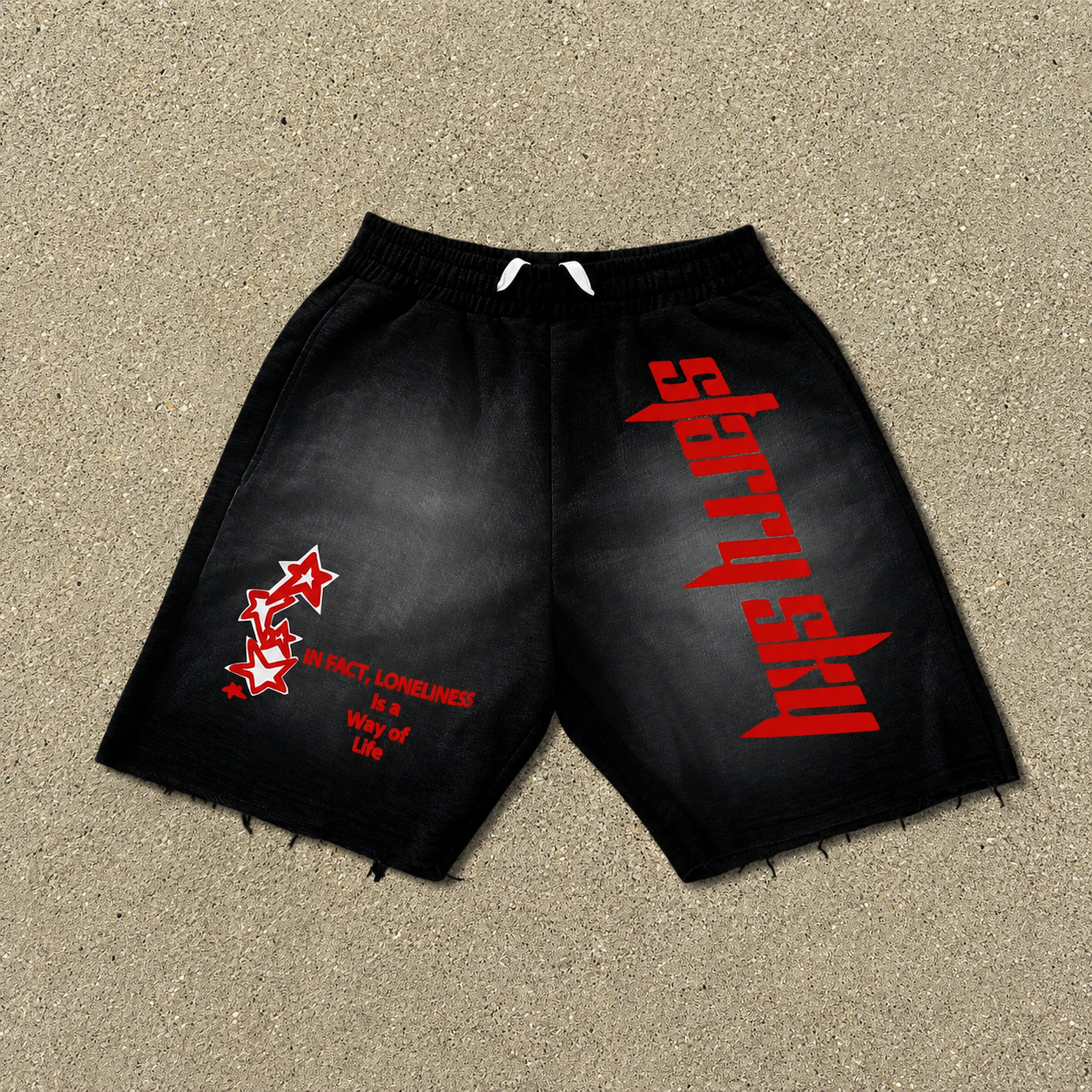 Casual Drawstring Letter Print Shorts For Summer Daily Wear For Men