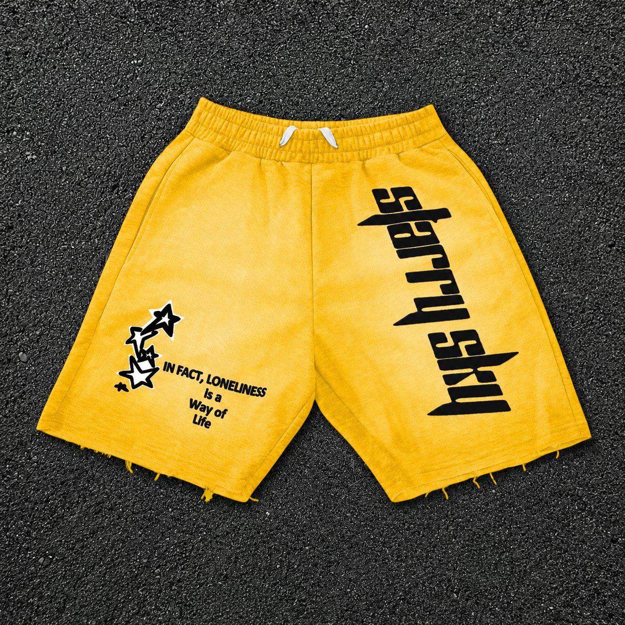 Casual Drawstring Letter Print Shorts For Summer Daily Wear For Men