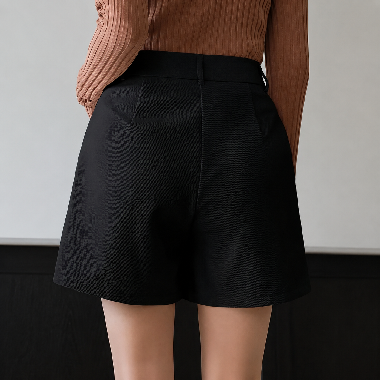 Casual Straight Length Shorts With Pockets For Women