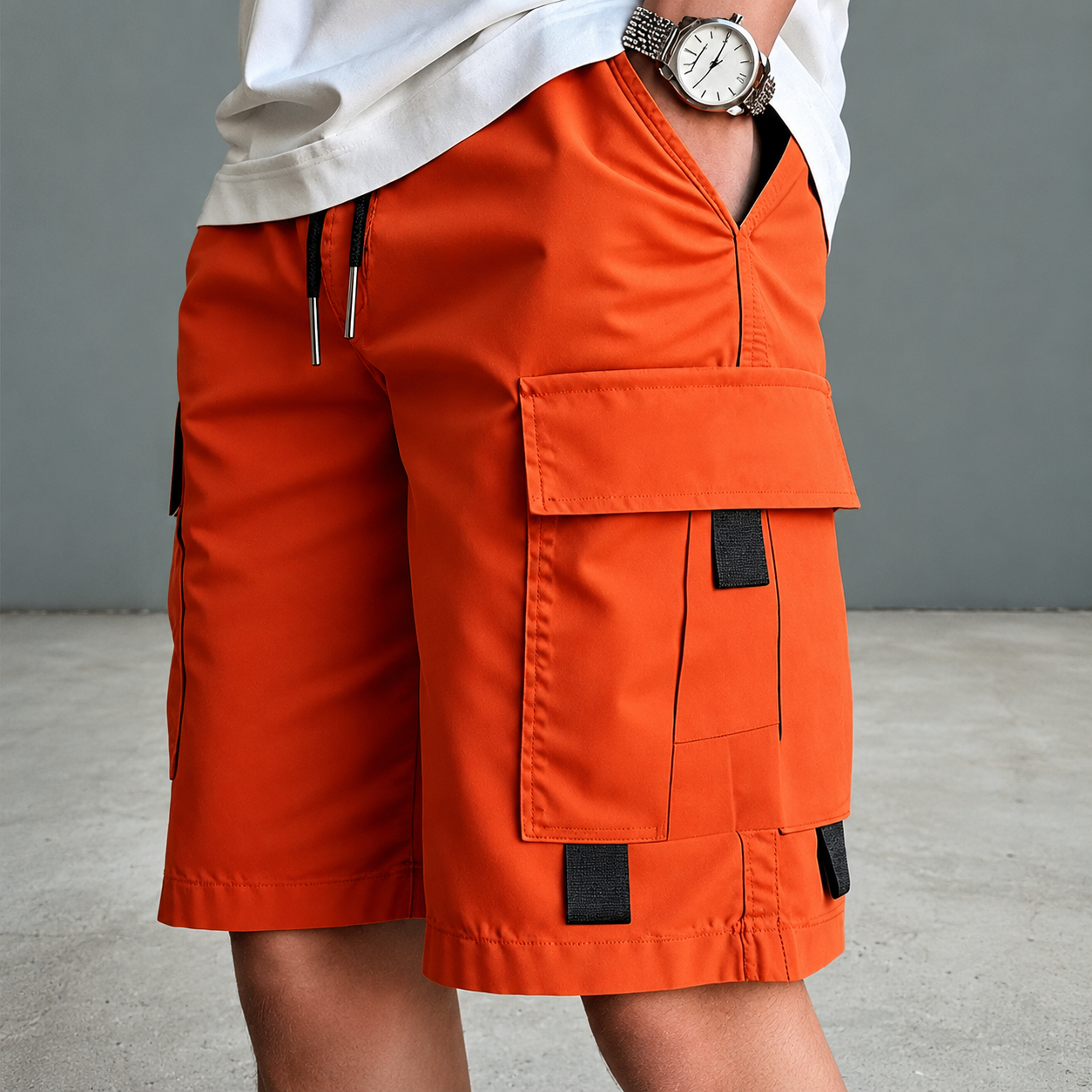 Casual Baggy Fitted Cargo Summer Outdoor Shorts For Men