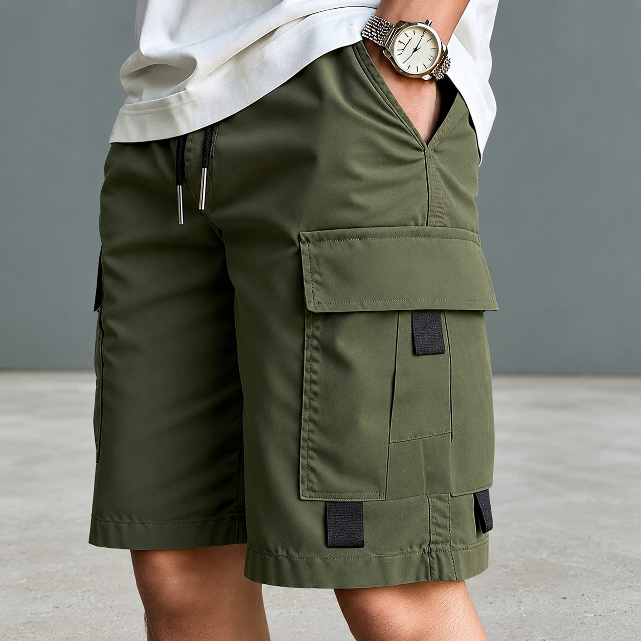 Casual Baggy Fitted Cargo Summer Outdoor Shorts For Men