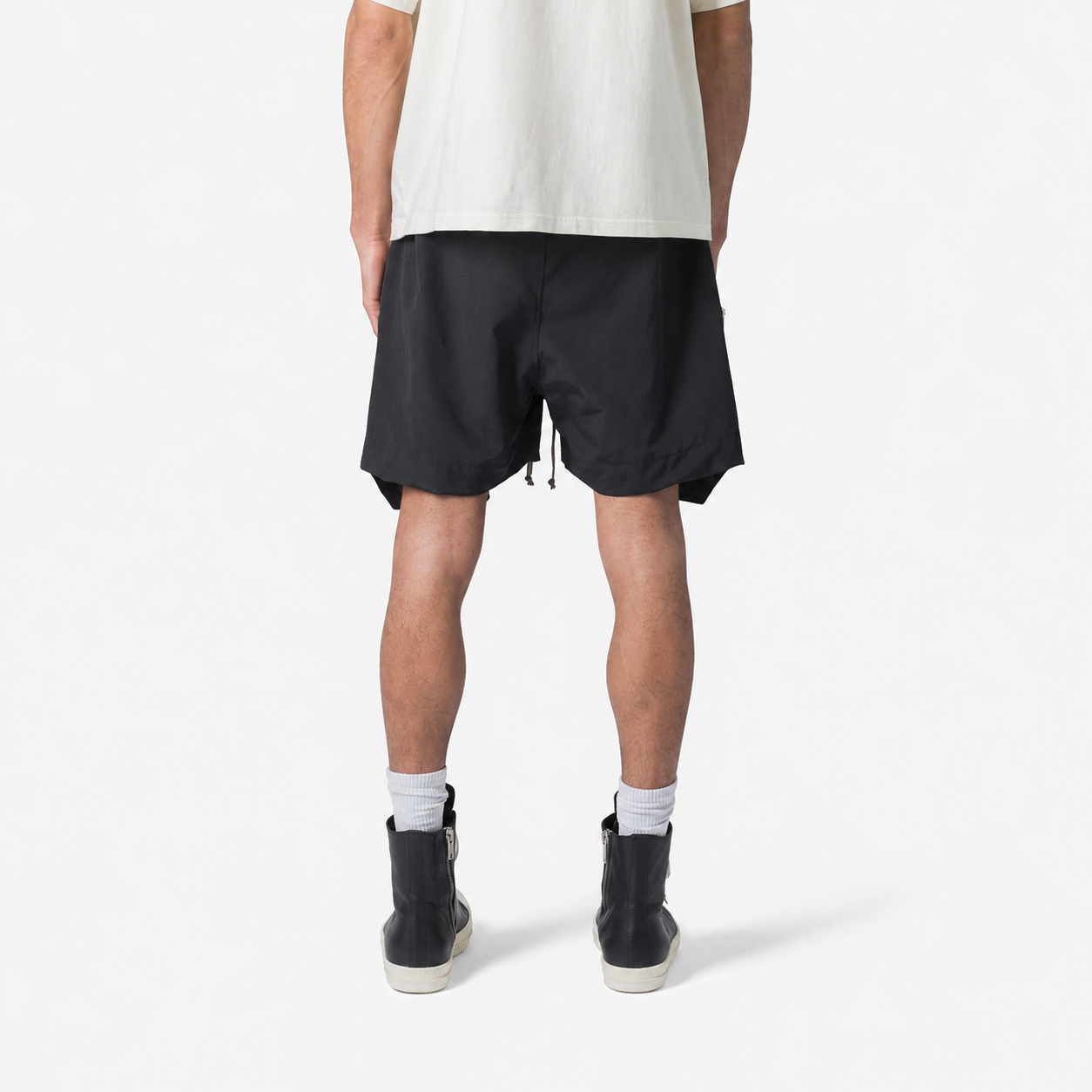 Loose Fit Multi Pocket Drawstring Cargo Shorts for Men