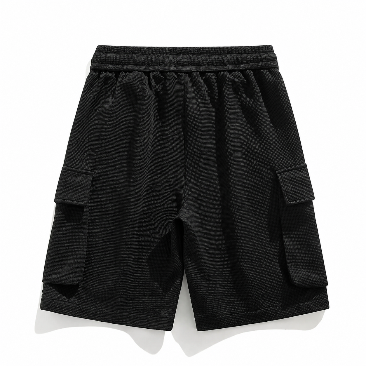 Cartoon Graphic Multi Pocket Drawstring Cargo Shorts for Men