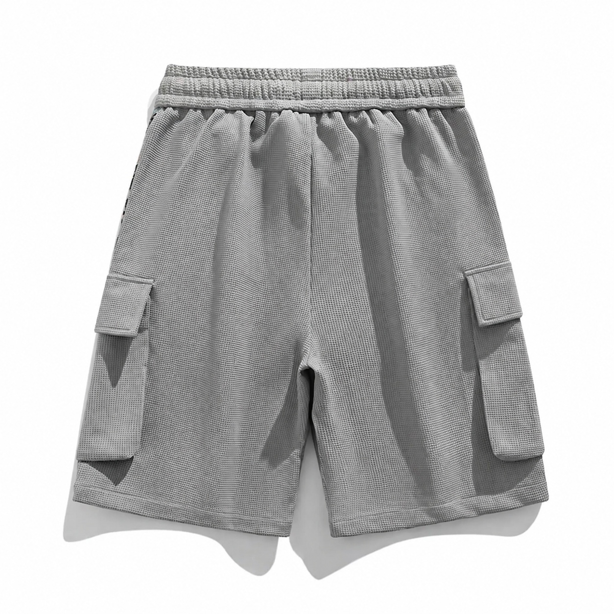 Cartoon Graphic Multi Pocket Drawstring Cargo Shorts for Men