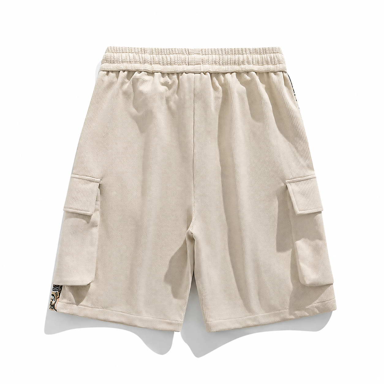 Cartoon Graphic Multi Pocket Drawstring Cargo Shorts for Men