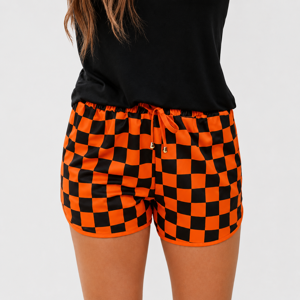 Casual Everyday Shorts With Drawstring For Women