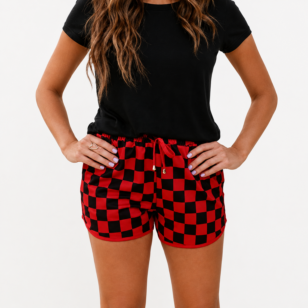 Casual Everyday Drawstring Shorts For Women