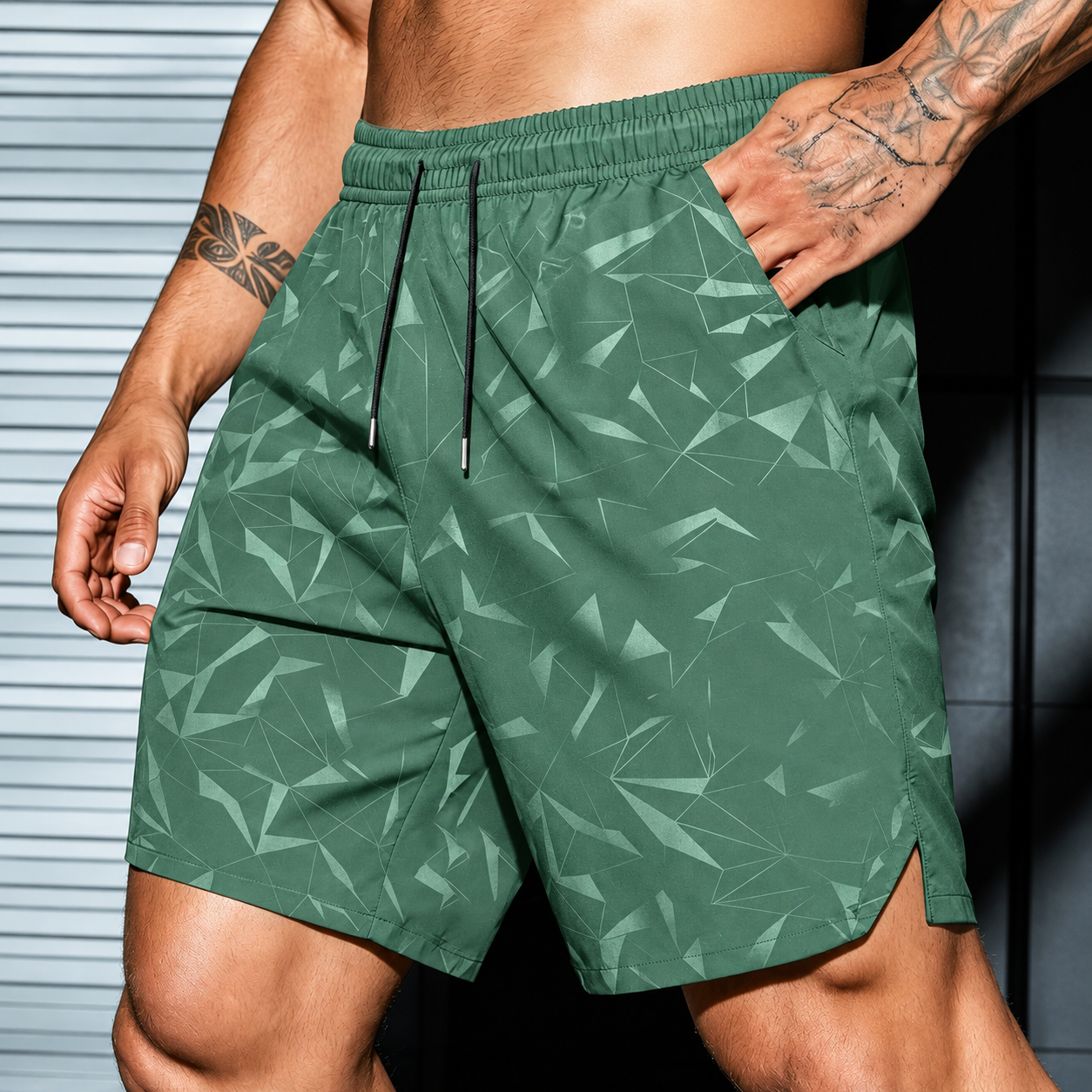 Casual Outdoor Matching Sports Fit Shorts For Men