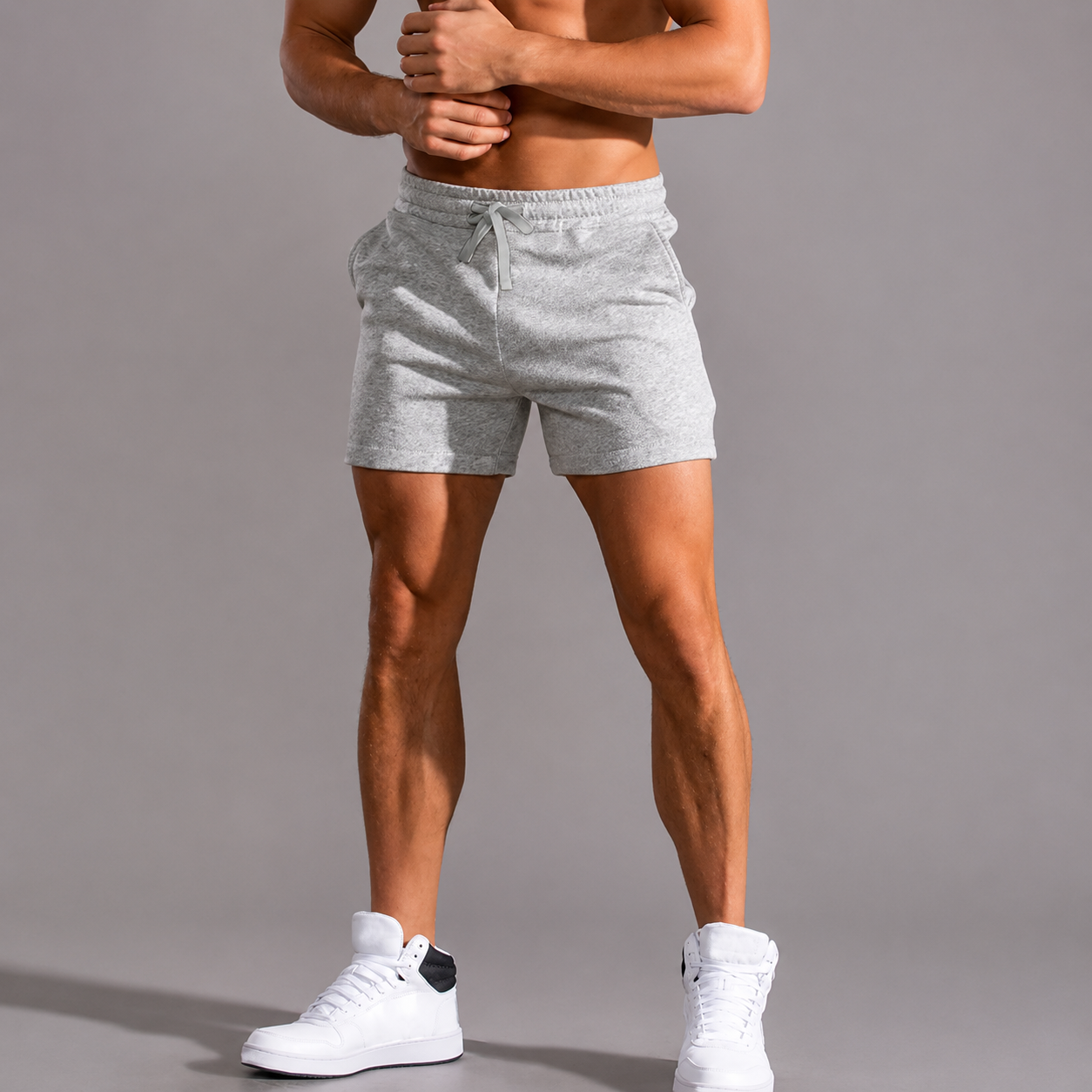 Summer Casual Drawstring Waist Shorts With Slanted Pockets For Men