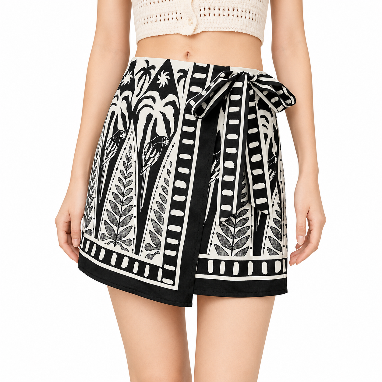 Casual Summer Mini Skirt Beach Holiday Style For Women