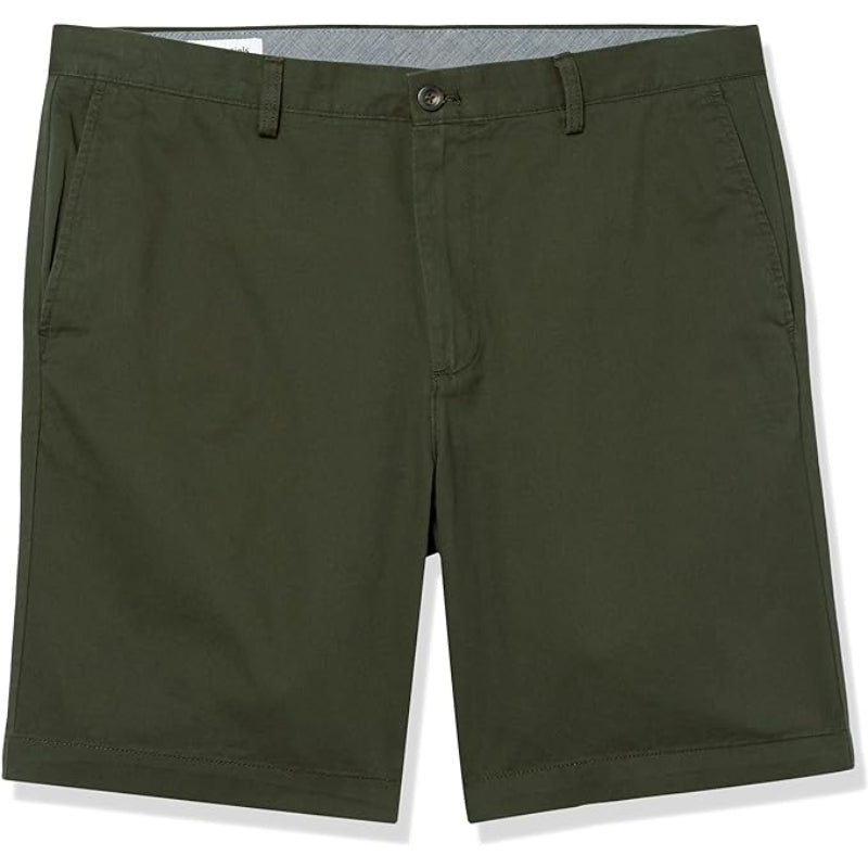 Chino Shorts With Zip Fly And Buttons-Waves And Trunks