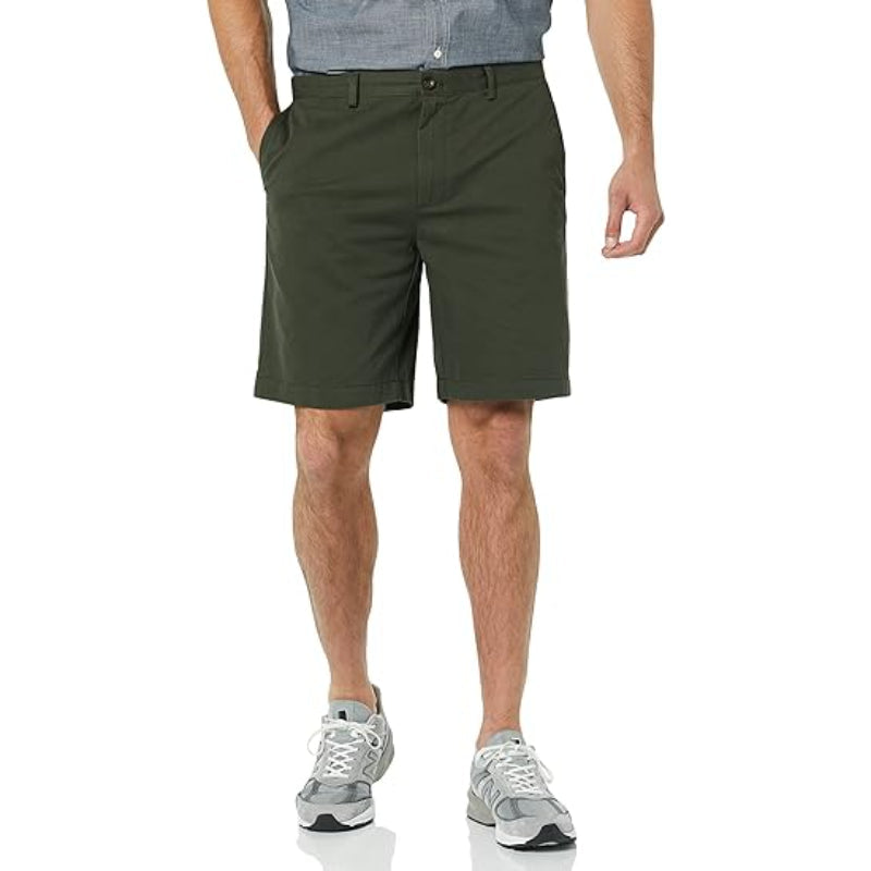 Chino Shorts With Zip Fly And Buttons-Waves And Trunks