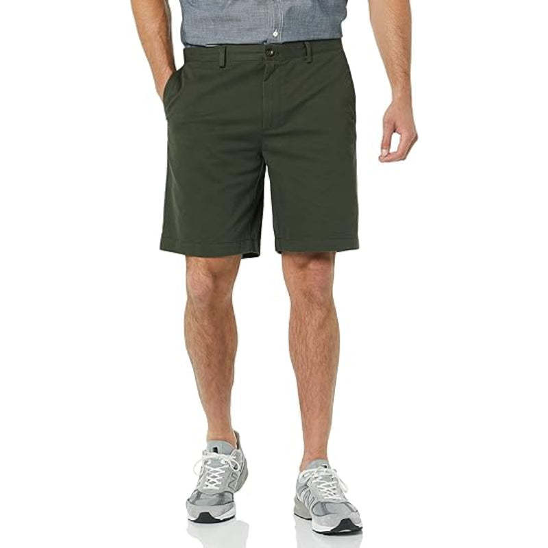 Chino Shorts With Zip Fly And Buttons-Waves And Trunks