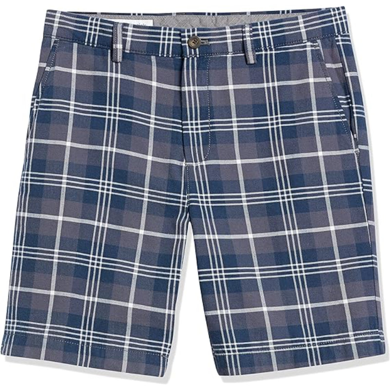 Chino Shorts With Zip Fly And Buttons-Waves And Trunks
