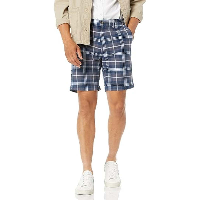 Chino Shorts With Zip Fly And Buttons-Waves And Trunks