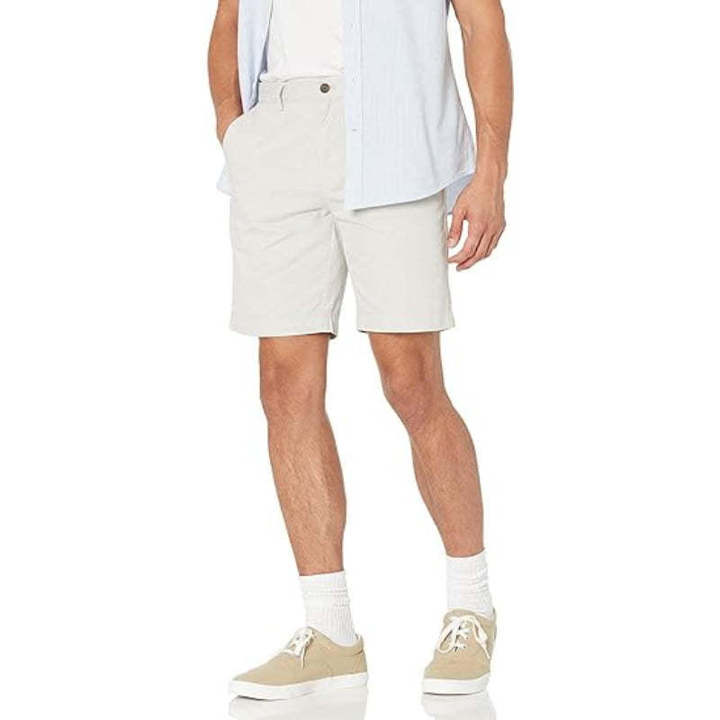 Chino Shorts With Zip Fly And Buttons-Waves And Trunks