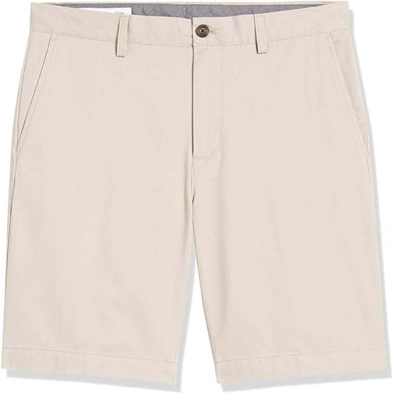 Chino Shorts With Zip Fly And Buttons-Waves And Trunks