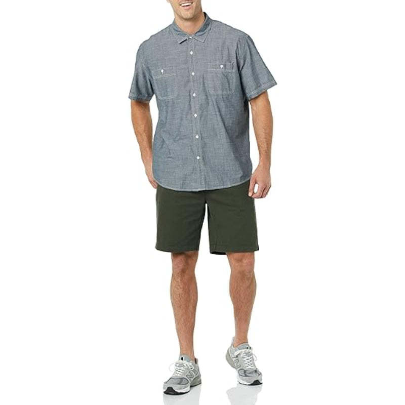 Chino Shorts With Zip Fly And Buttons-Waves And Trunks