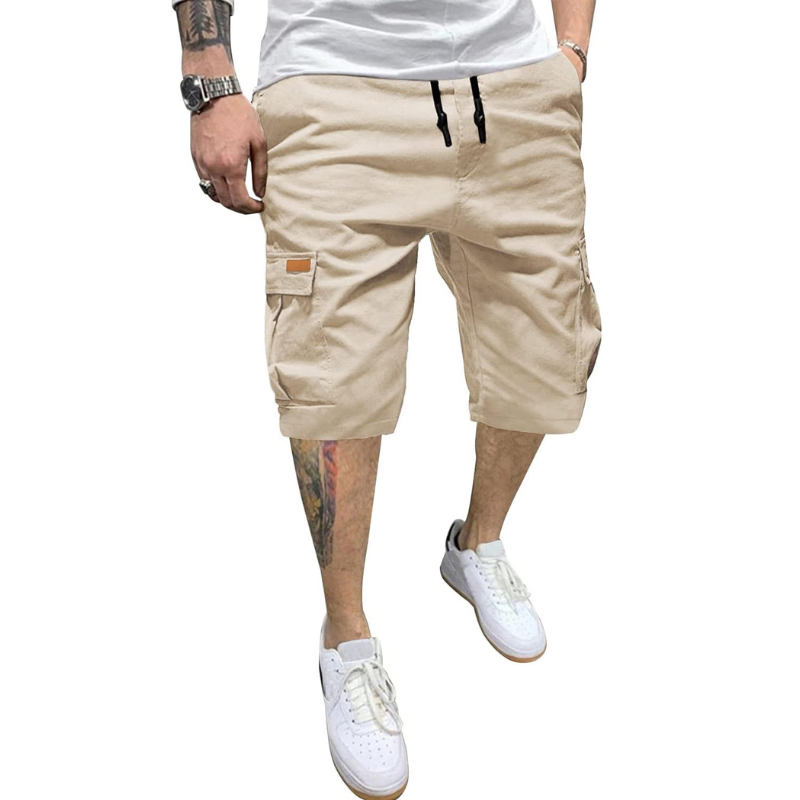 Classic Cargo Drawstring Shorts – Everyday Comfort-Waves And Trunks