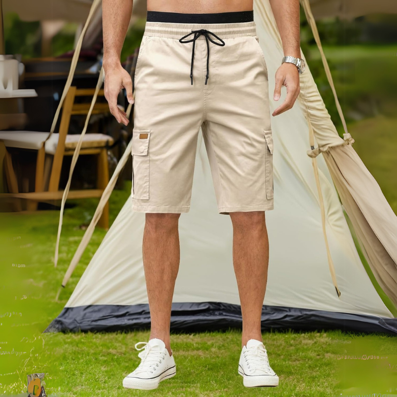 Classic Cargo Drawstring Shorts – Everyday Comfort-Waves And Trunks