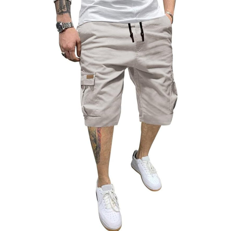 Classic Cargo Drawstring Shorts – Everyday Comfort-Waves And Trunks