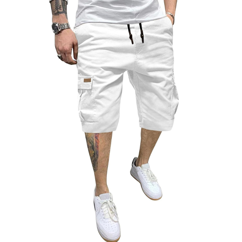 Classic Cargo Drawstring Shorts – Everyday Comfort-Waves And Trunks