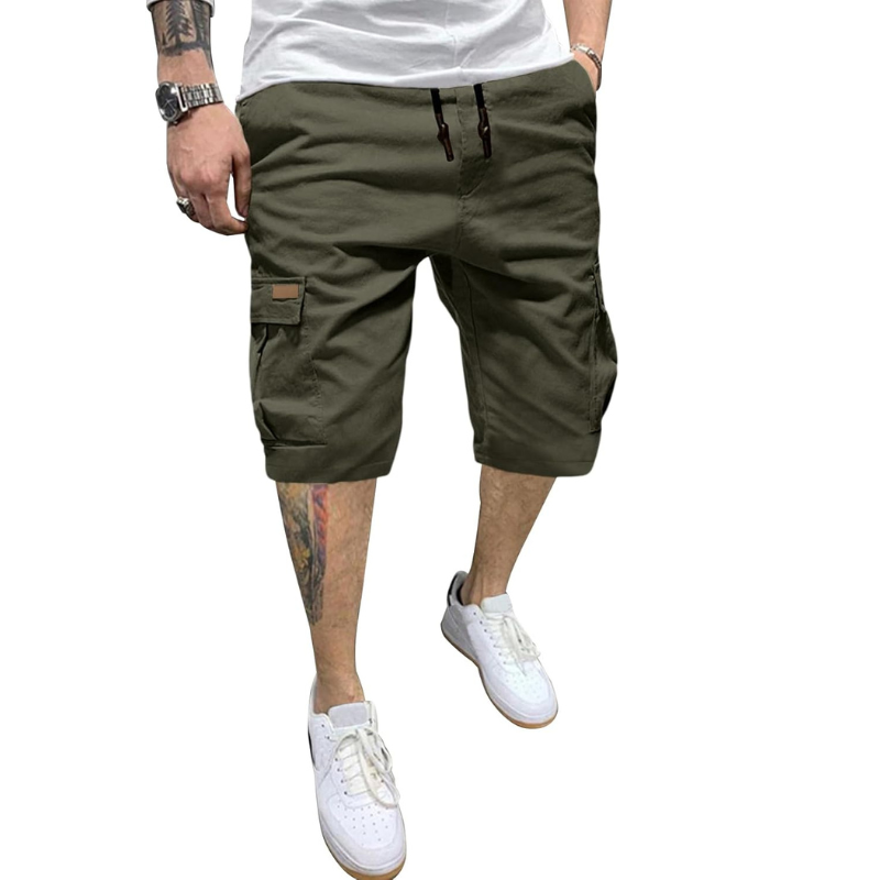 Classic Cargo Drawstring Shorts – Everyday Comfort and Functionality-Waves And Trunks