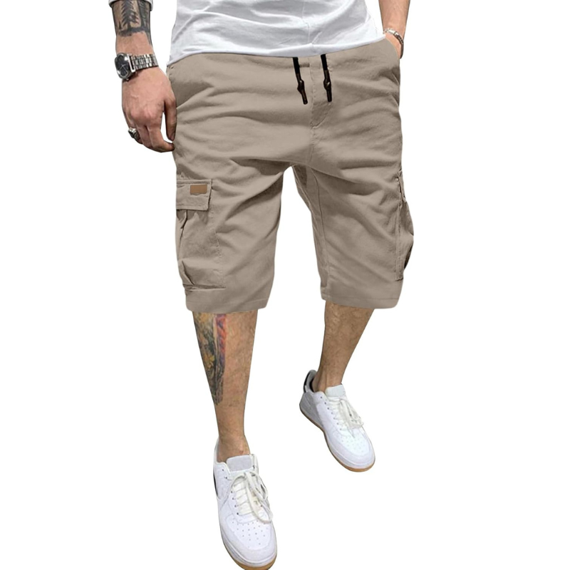 Classic Cargo Drawstring Shorts – Everyday Comfort and Functionality-Waves And Trunks