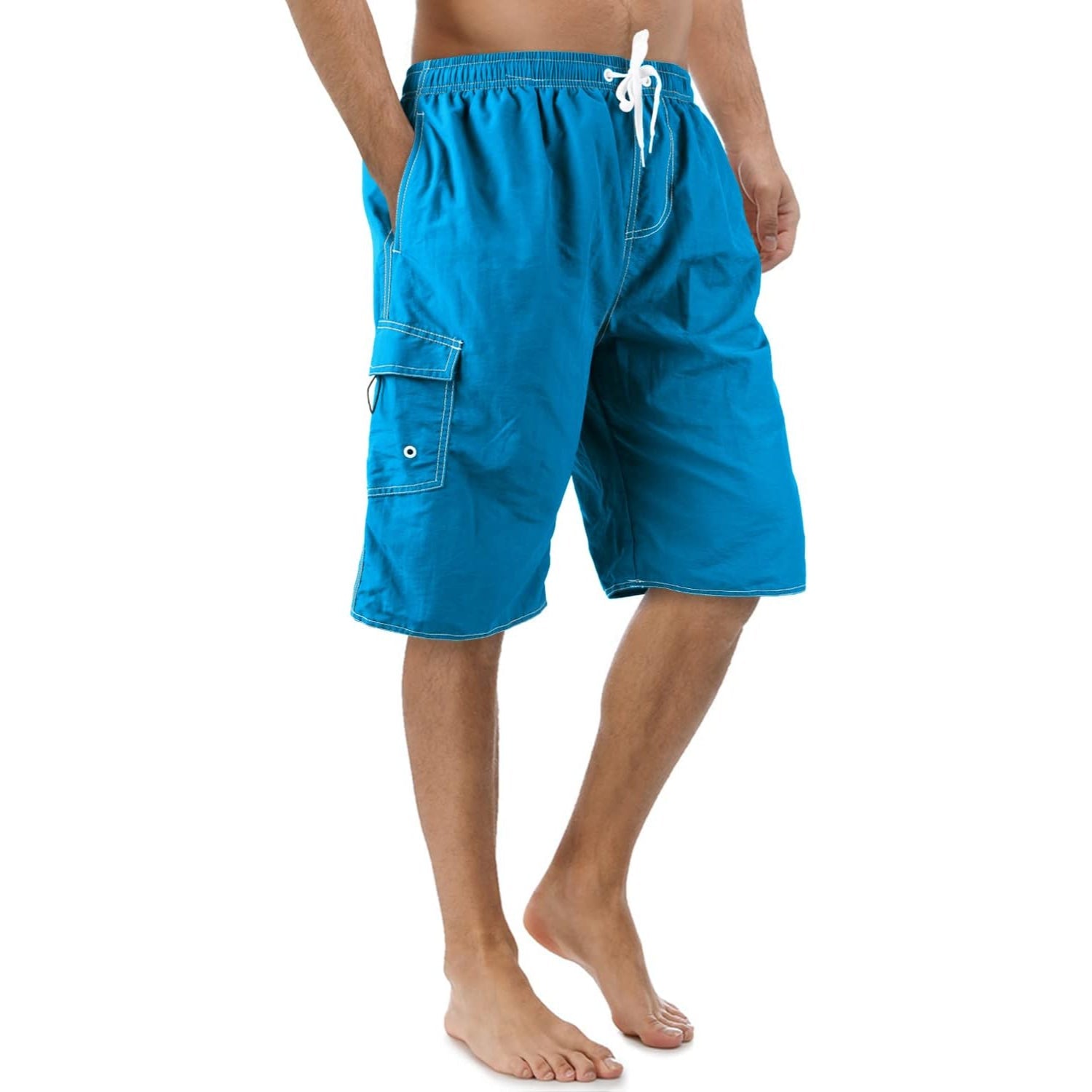 Classic Mesh Lined Nylon Swim Trunks-Waves And Trunks