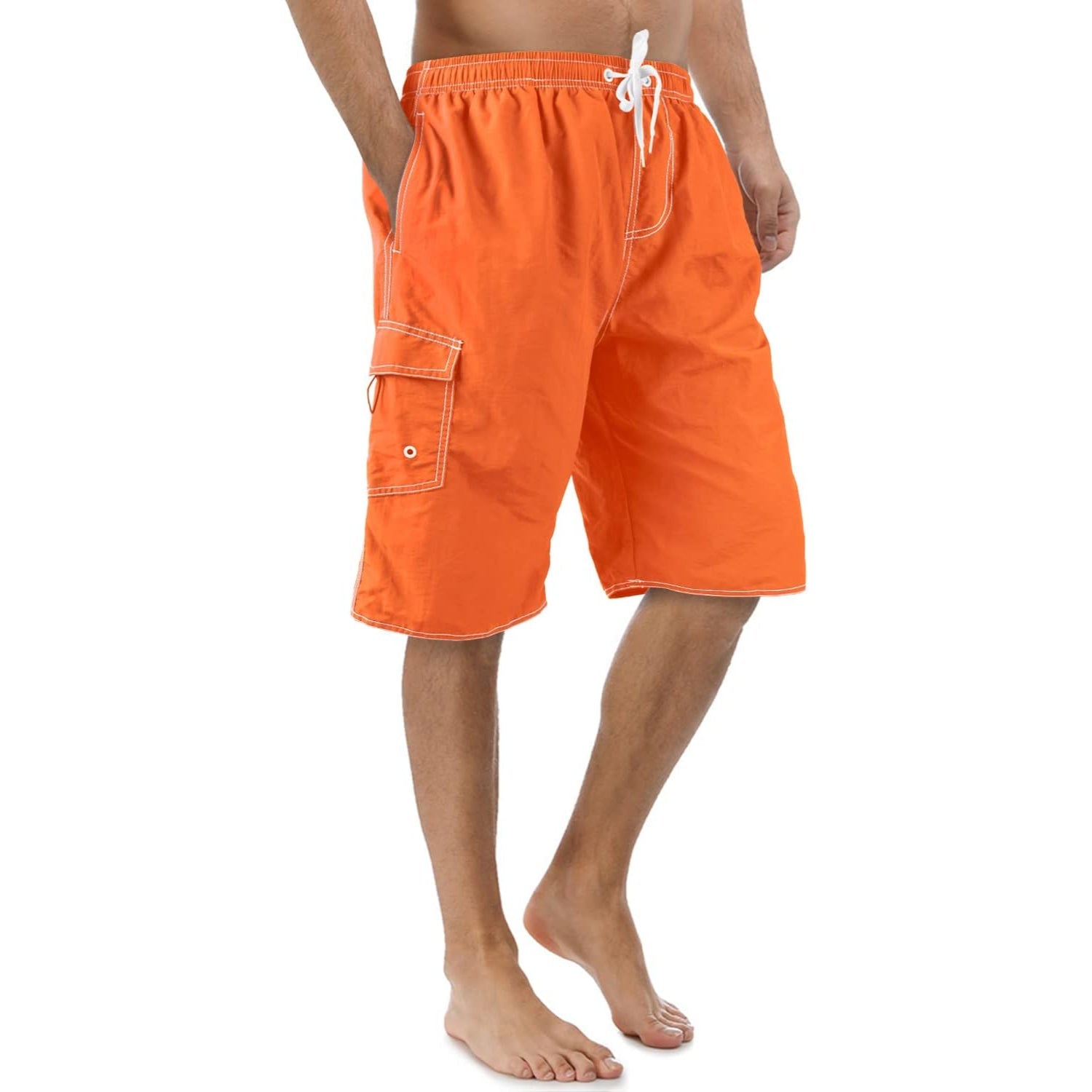 Classic Mesh Lined Nylon Swim Trunks-Waves And Trunks
