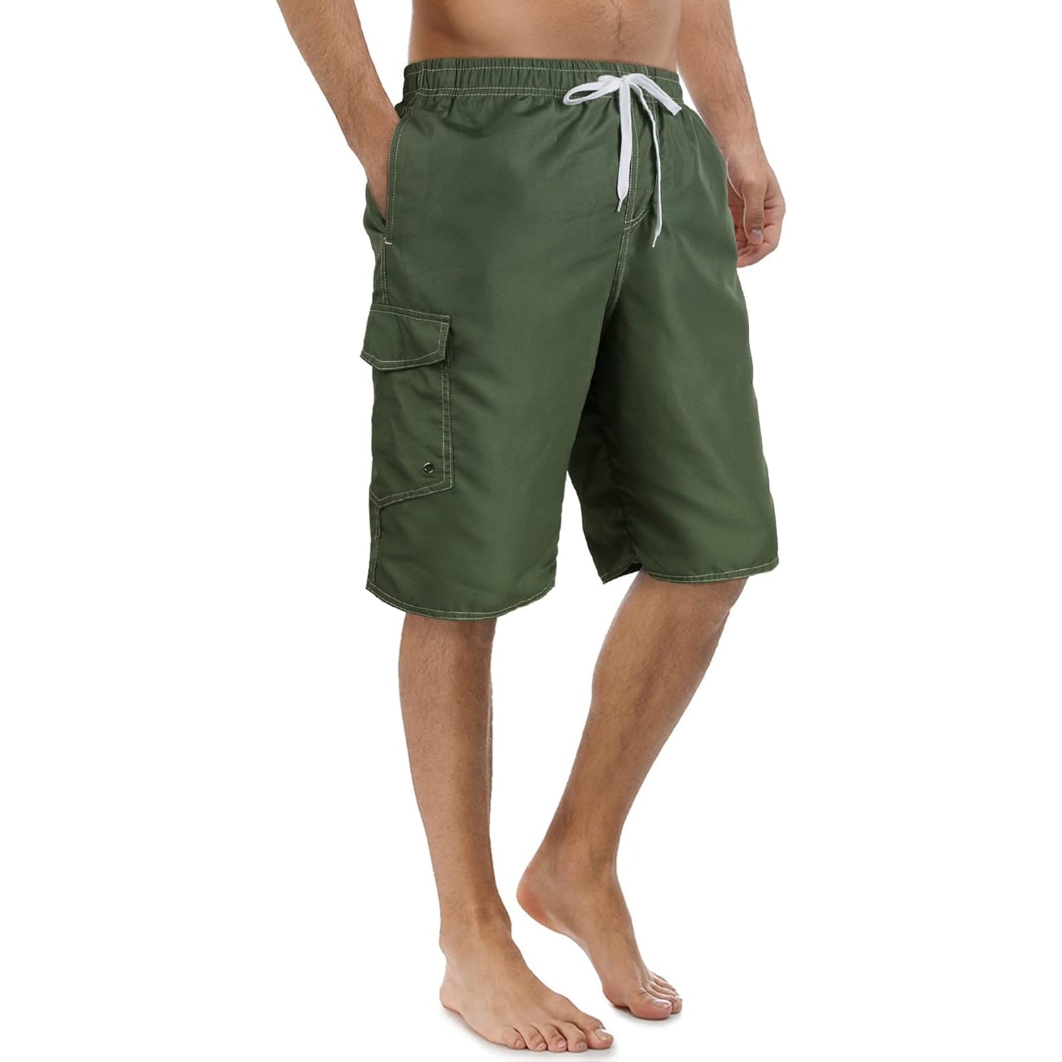 Classic Mesh Lined Nylon Swim Trunks-Waves And Trunks