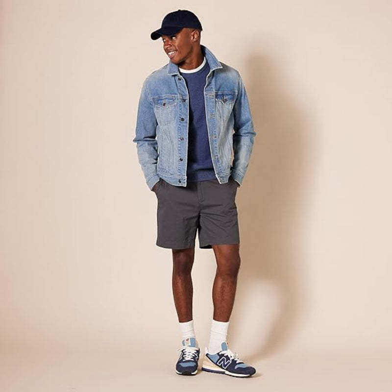 Comfy Chino Shorts With Front Slant Pockets-Waves And Trunks