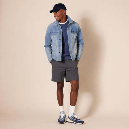Comfy Chino Shorts With Front Slant Pockets-Waves And Trunks