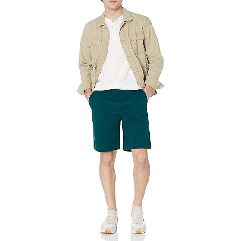 Comfy Chino Shorts With Front Slant Pockets-Waves And Trunks