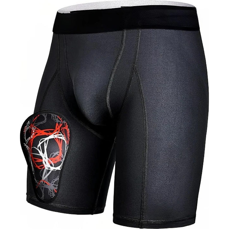Compression Shorts Cup Pocket – Secure Fit Impact Protection-Waves And Trunks